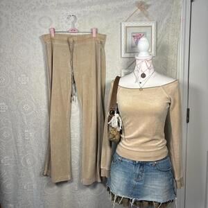 vintage express brown velour set